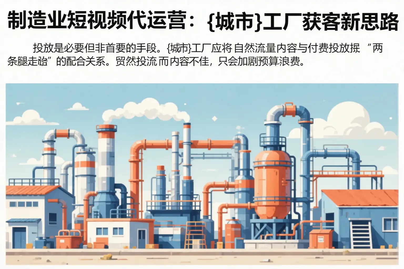制造业短视频代运营:连云港工厂获客新思路