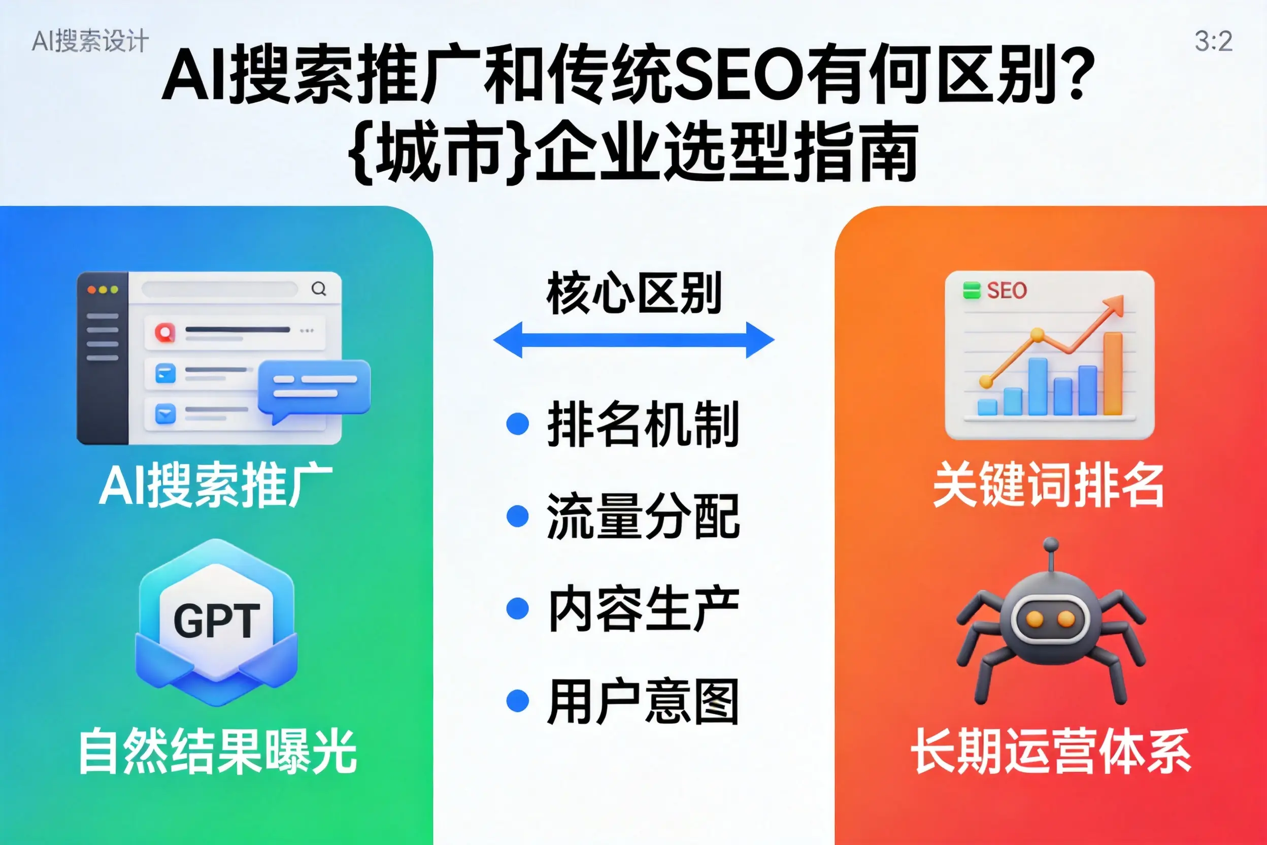 AI搜索推广和传统SEO有何区别？连云港企业选型指南