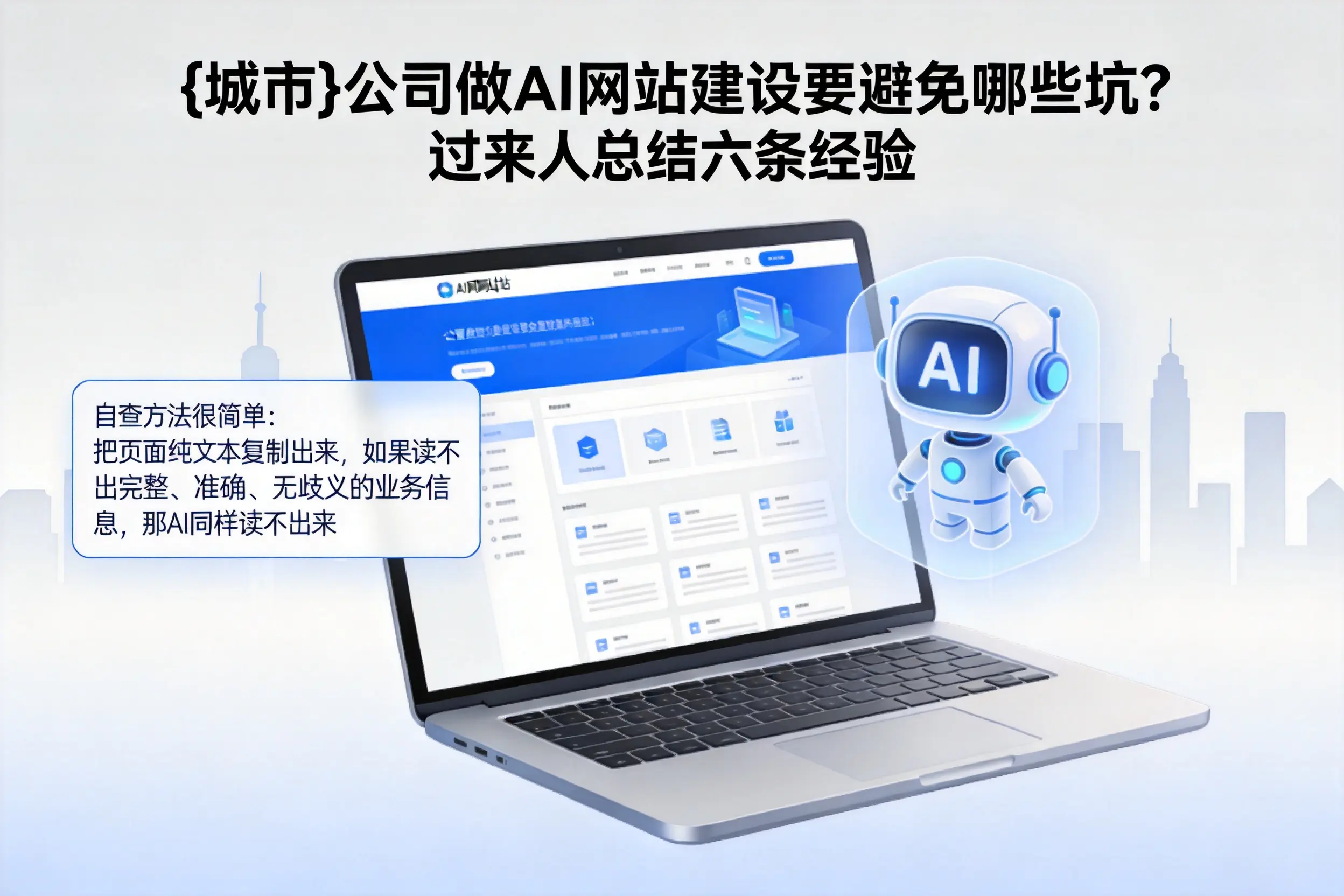 连云港公司做AI网站建设要避免哪些坑？过来人总结六条经验