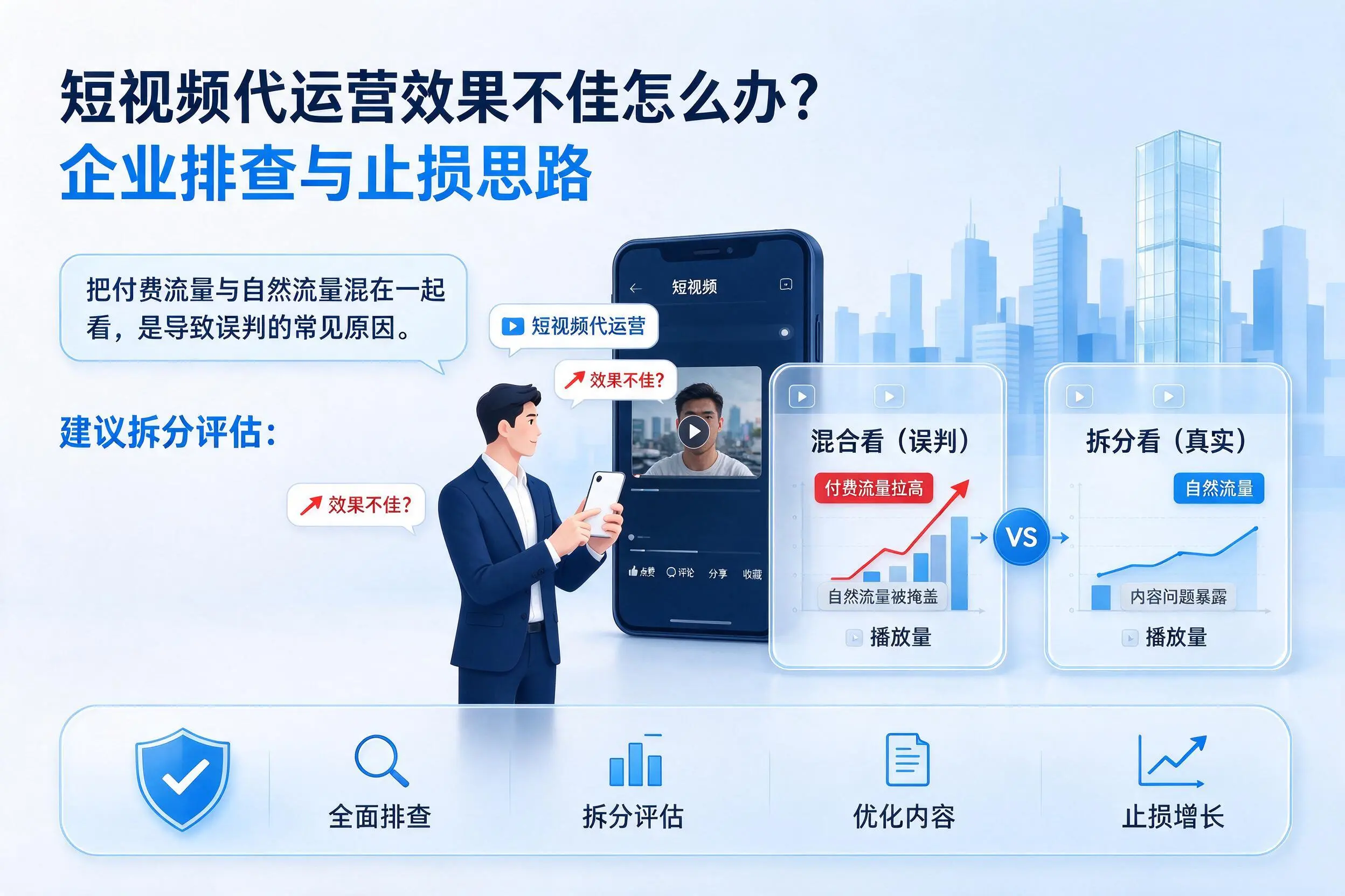 短视频代运营效果不佳怎么办？连云港企业排查与止损思路