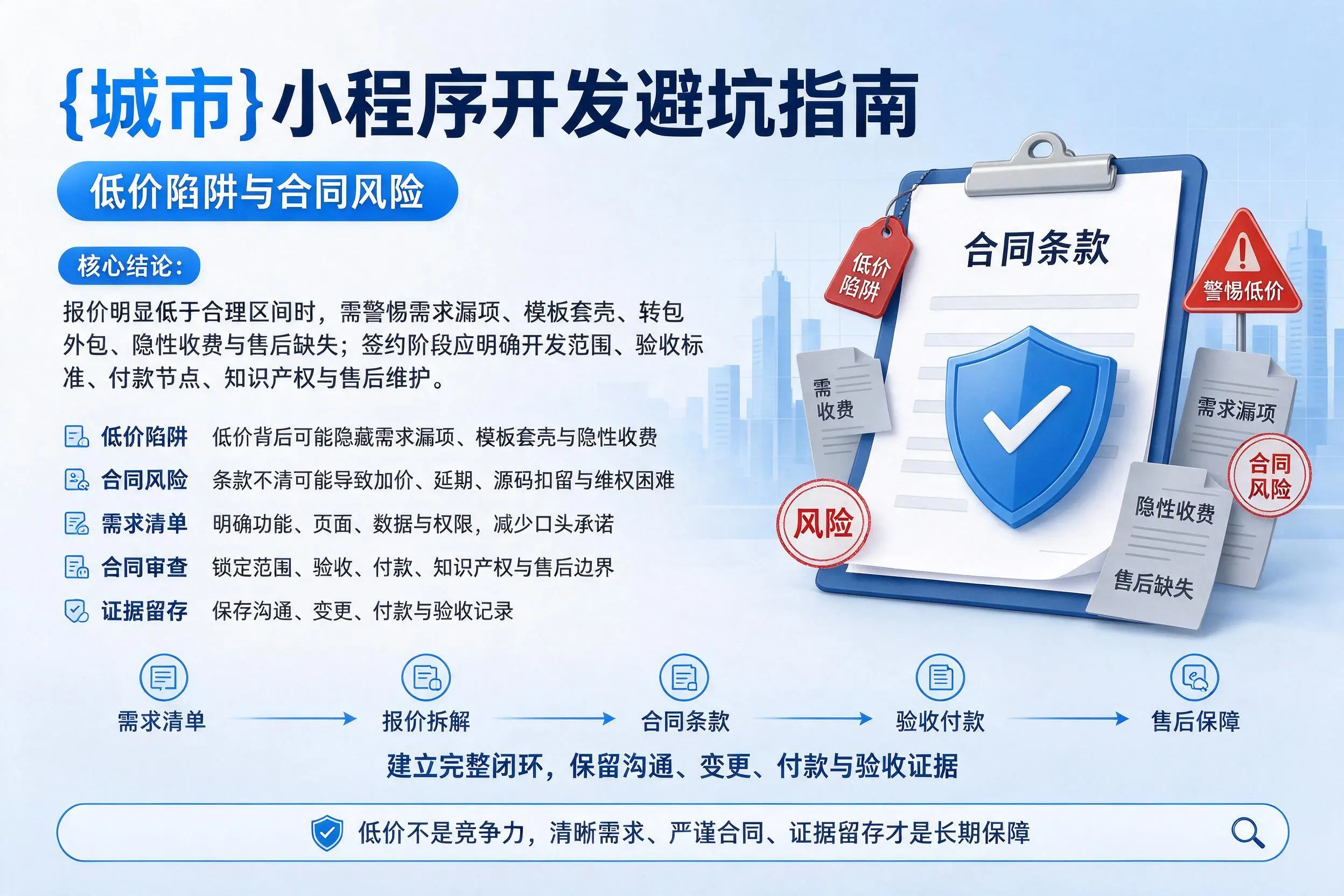 连云港小程序开发避坑指南:低价陷阱与合同风险