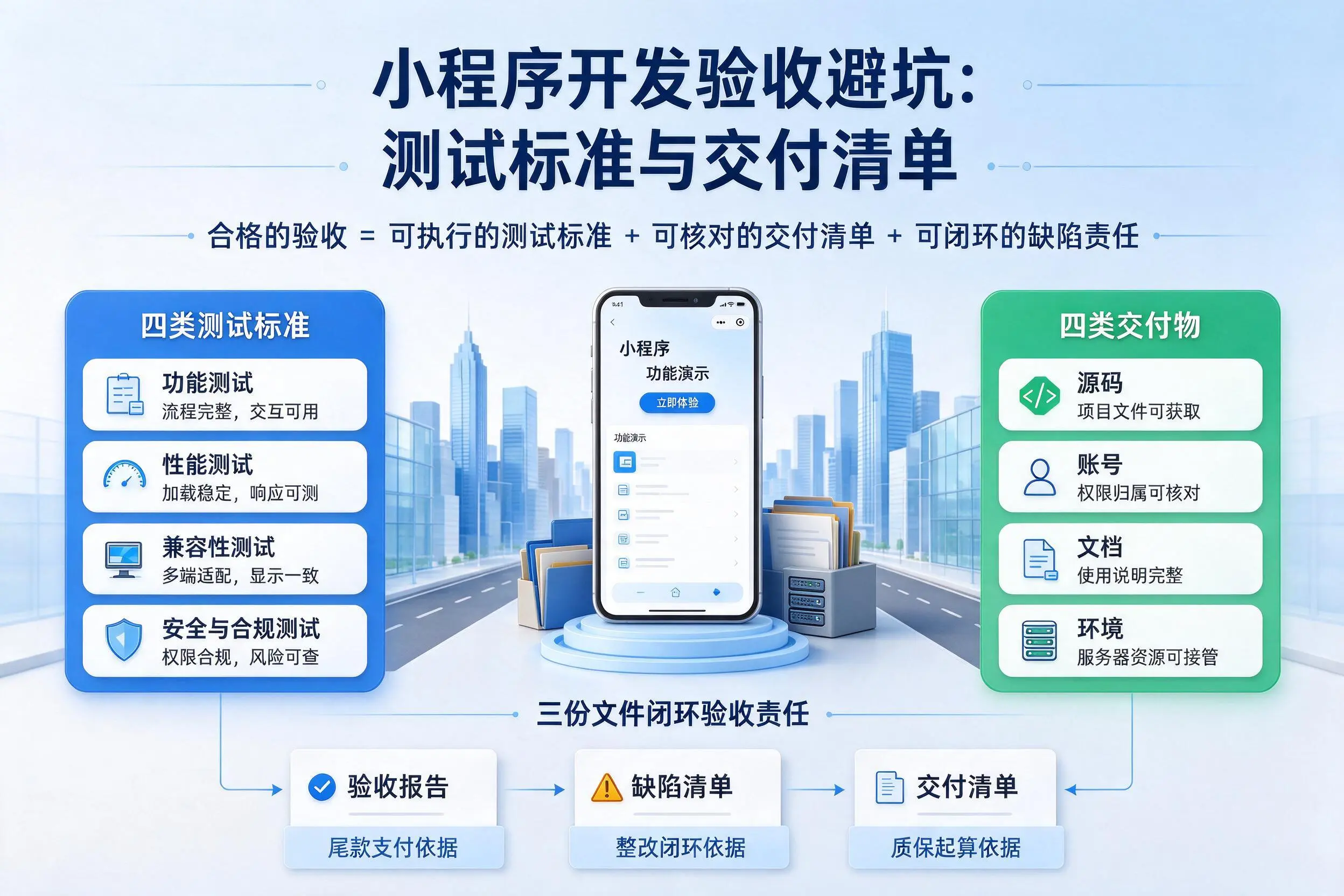 连云港小程序开发验收避坑：测试标准与交付清单