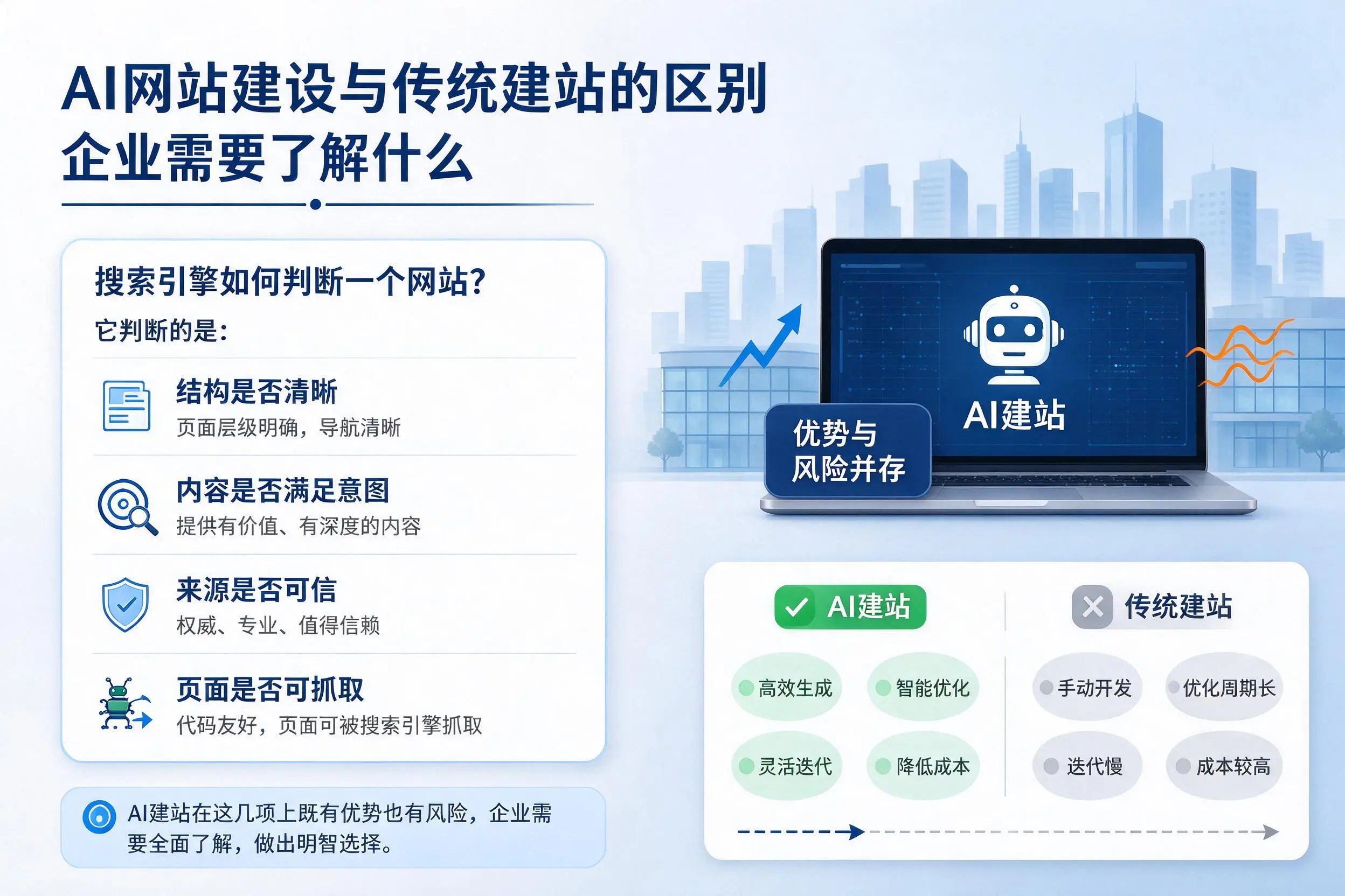 AI网站建设与传统建站的区别,连云港企业需要了解什么