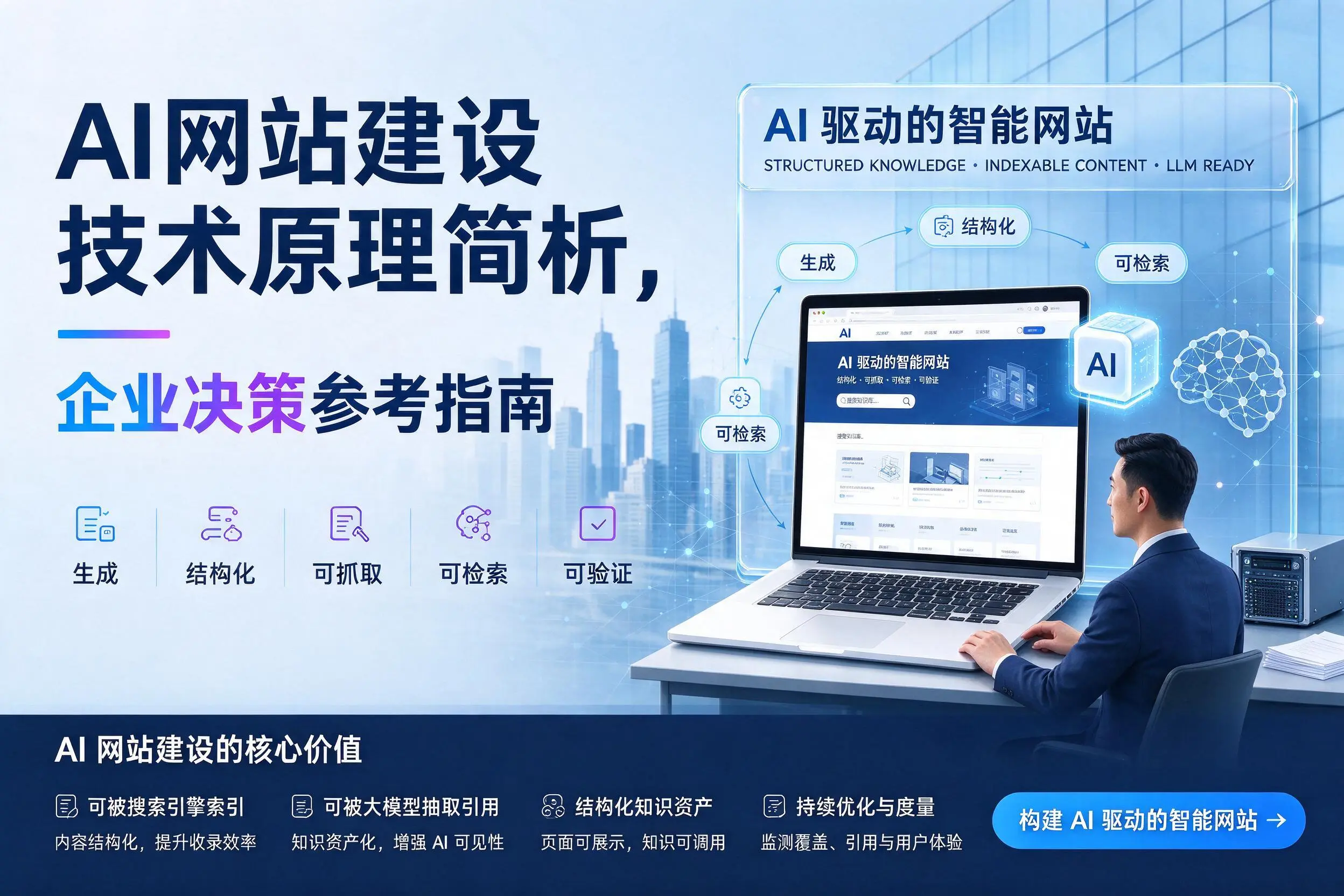 AI网站建设技术原理简析,连云港企业决策参考指南