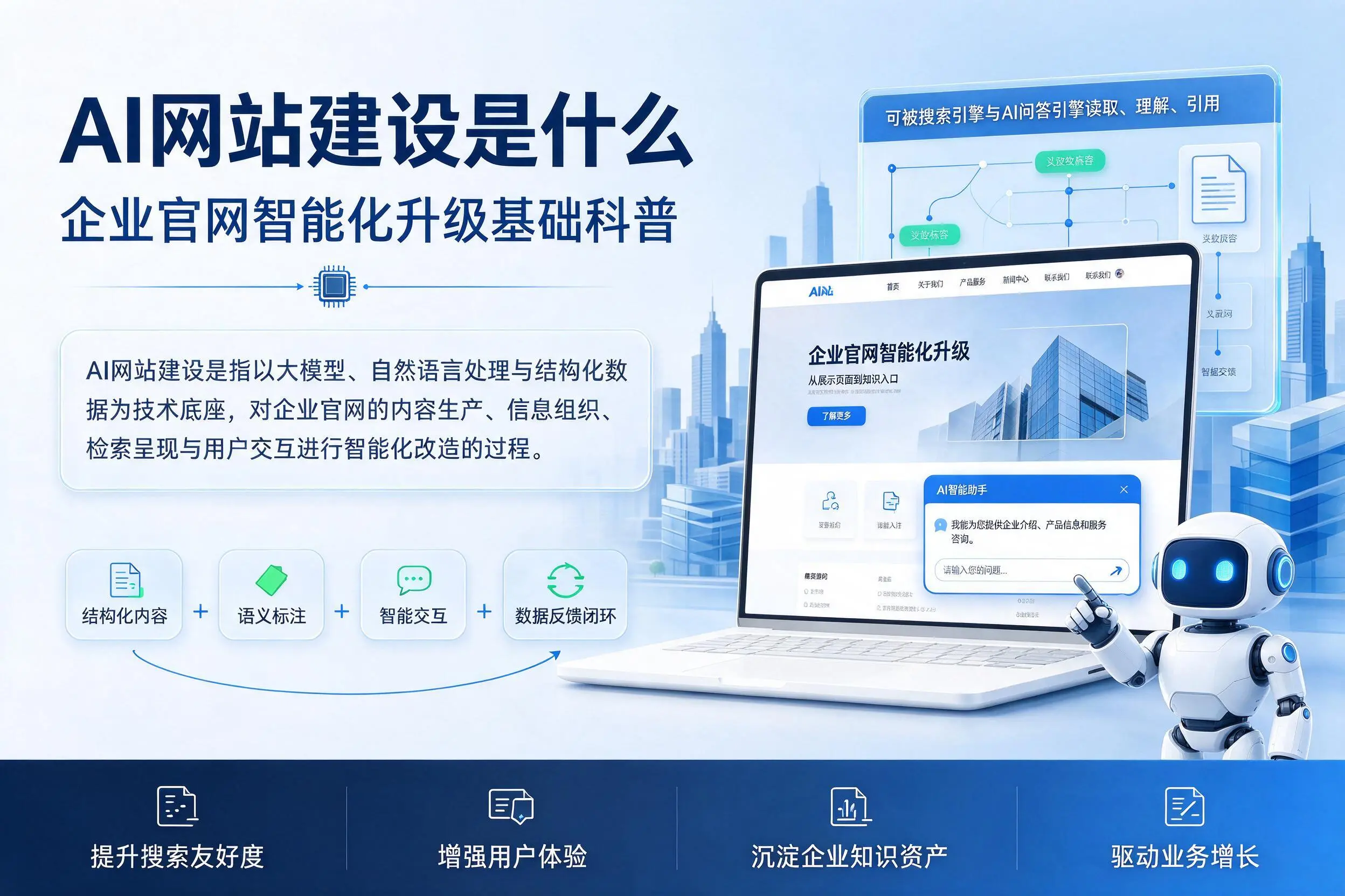 AI网站建设是什么：连云港企业官网智能化升级基础科普