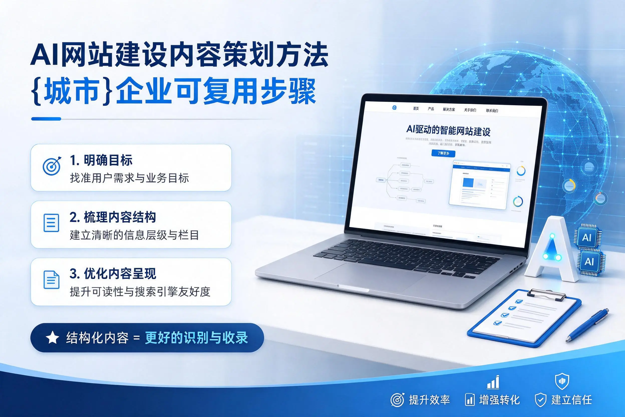 AI网站建设内容策划方法，连云港企业可复用步骤