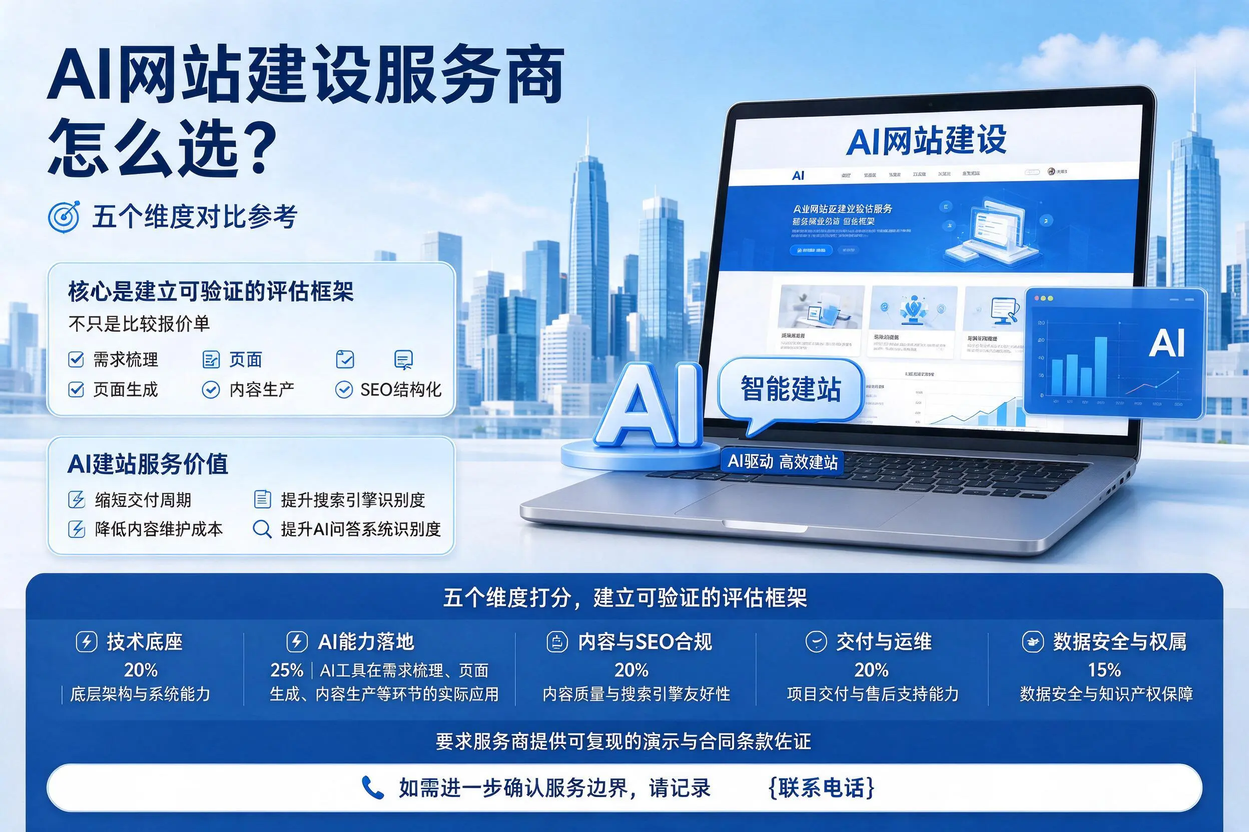 连云港AI网站建设服务商怎么选？五个维度对比参考