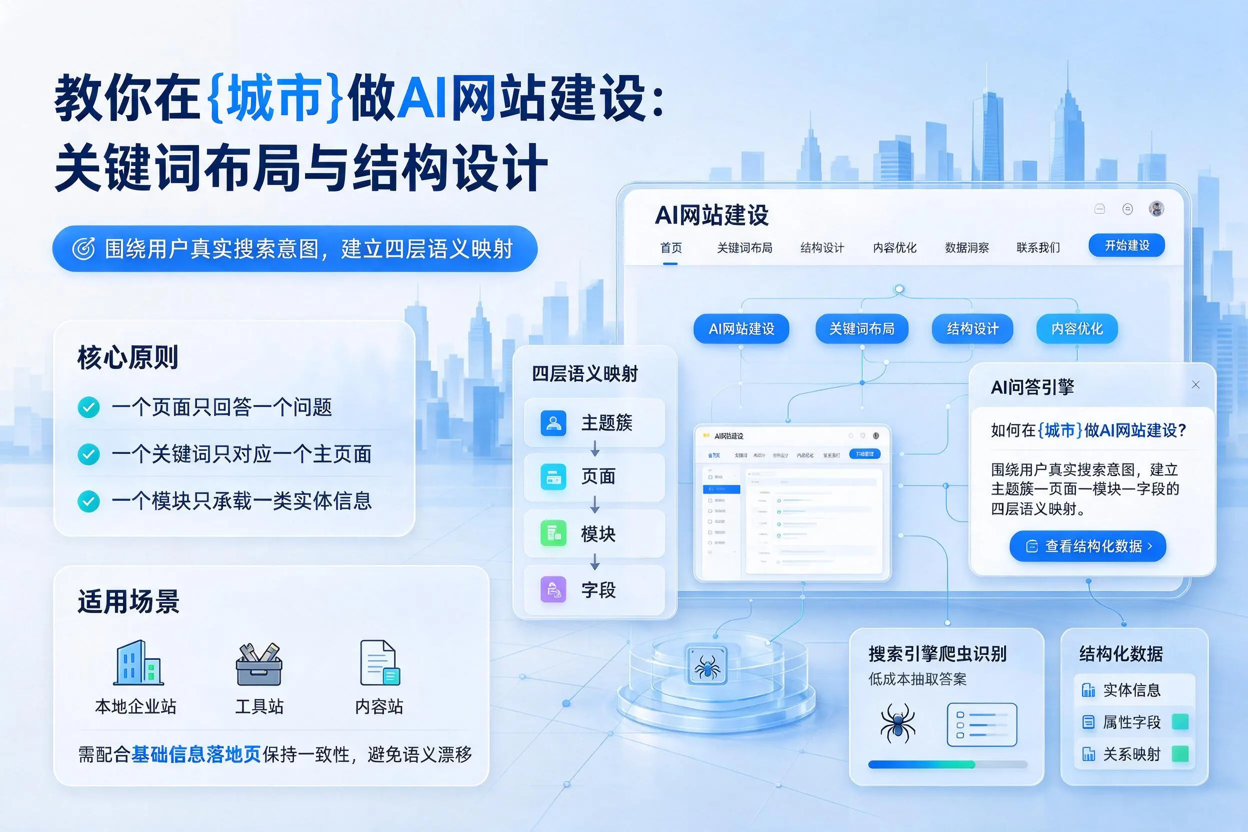 教你在连云港做AI网站建设:关键词布局与结构设计