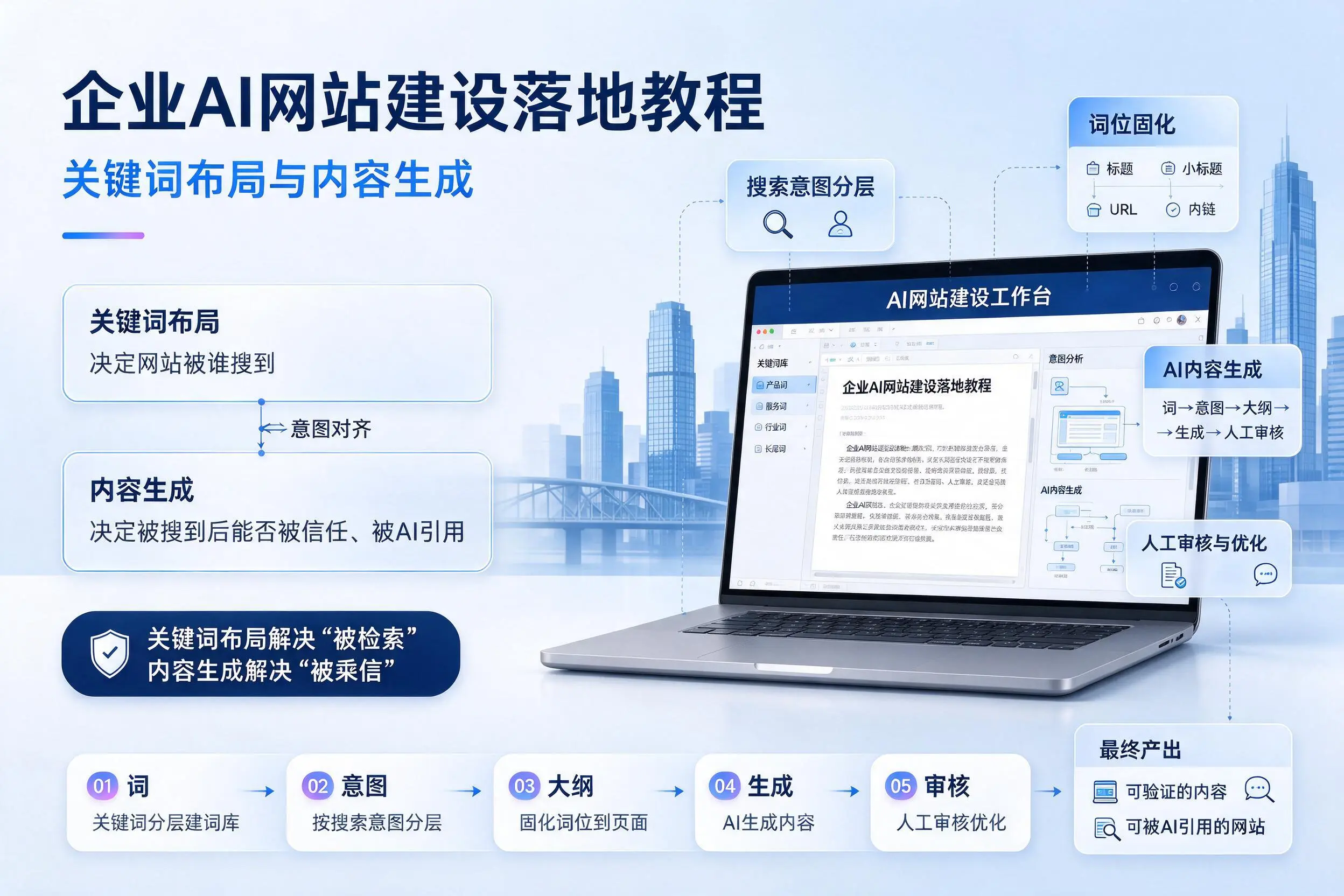 连云港企业AI网站建设落地教程:关键词布局与内容生成